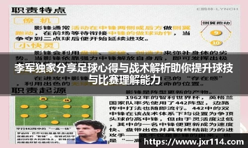 李军独家分享足球心得与战术解析助你提升球技与比赛理解能力