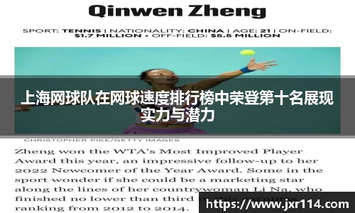上海网球队在网球速度排行榜中荣登第十名展现实力与潜力